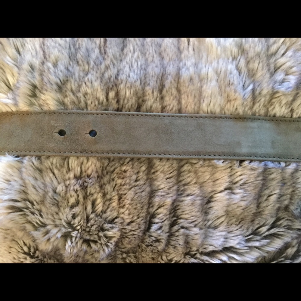 Vintage Escada Suede Olive Green Belt - Picture 6 of 7